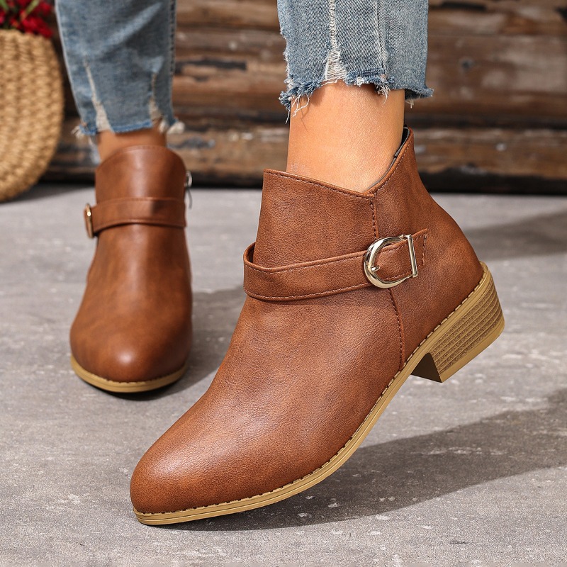Women'S Shoes Chelsea - Women's Autumn Winter Ankle Boots Side