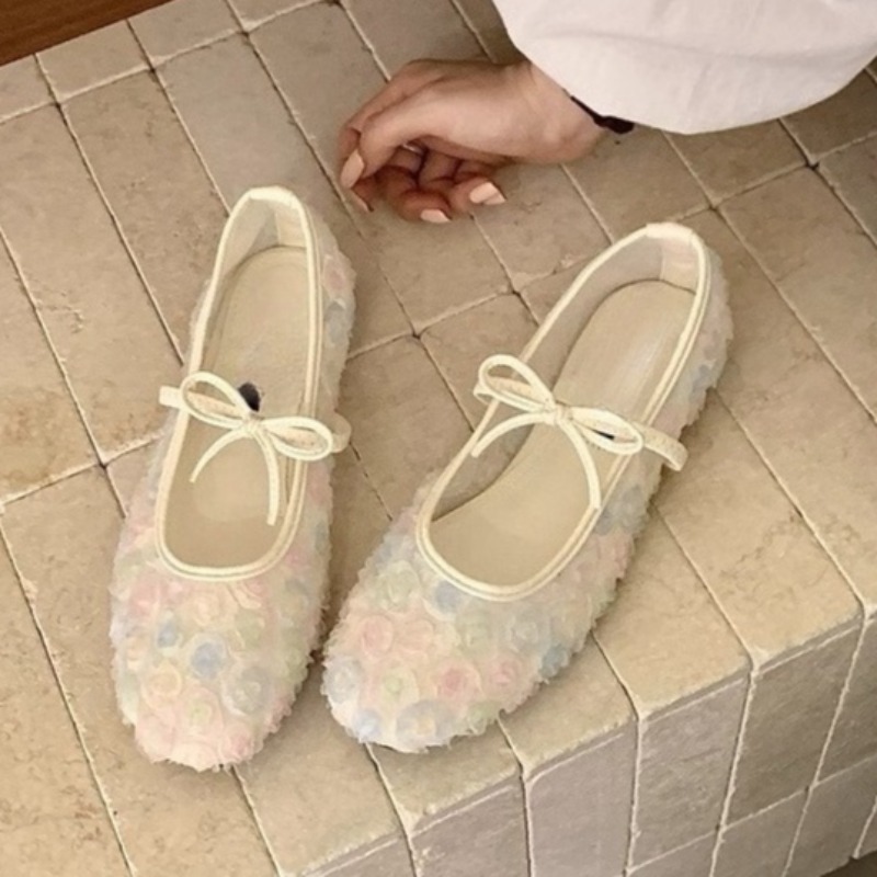 Women Shoes Heels - Gentle New Chinese Rose Mesh Mary