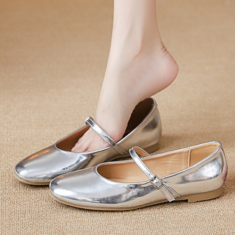 Silver Ballet Flats Shoes Wome - огляд і ціна Women Shoes Heels