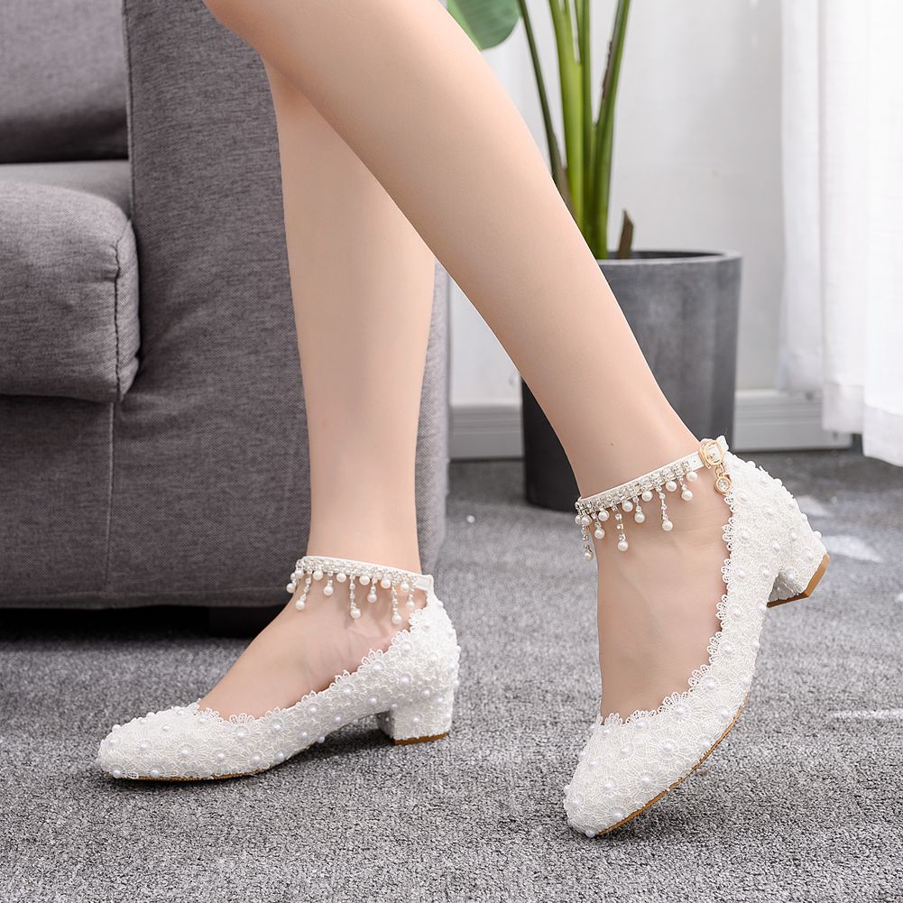 Women's Closed Toe Low Chunky  - огляд і ціна Ankle Strap Heels