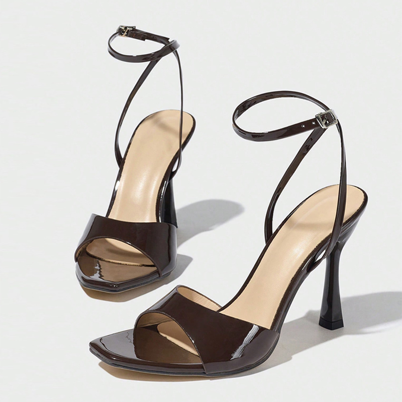 Liyke New Fashion Square Open  - огляд і ціна Ankle Strap Heels