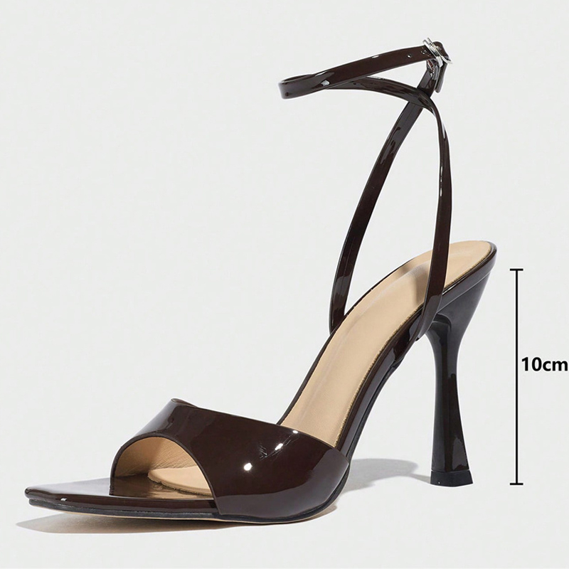Liyke New Fashion Square Open  - огляд і ціна Ankle Strap Heels