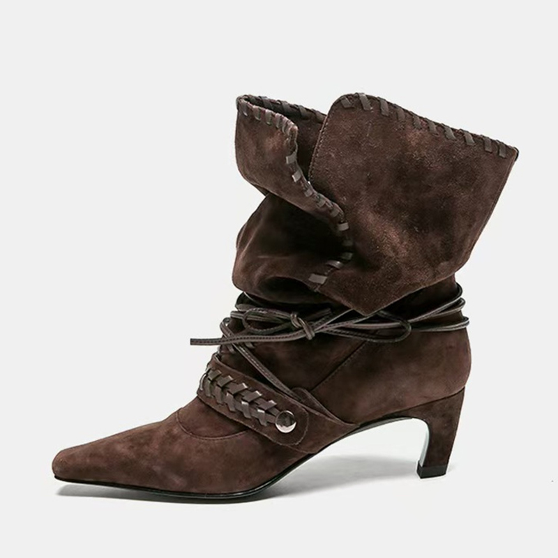 Liyke Autumn Winter Brown Sued - огляд і ціна Women'S Shoes Chelsea