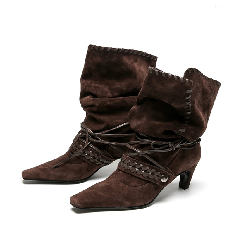Liyke Autumn Winter Brown Sued - огляд і ціна Women'S Shoes Chelsea