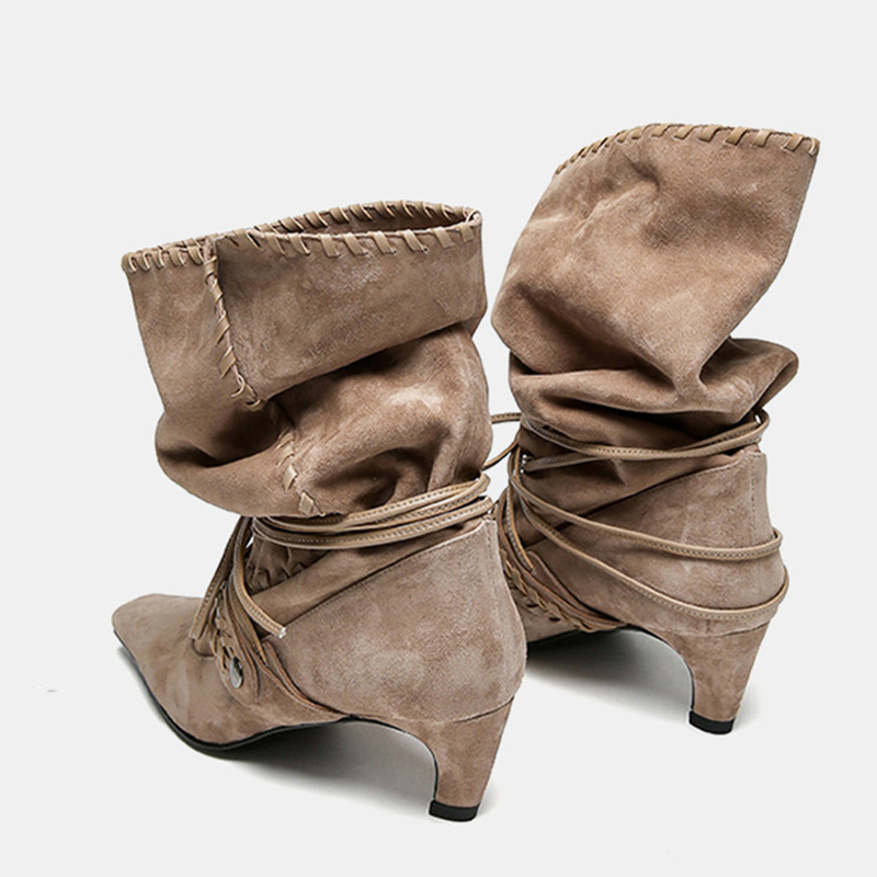 Liyke Autumn Winter Brown Sued - огляд і ціна Women'S Shoes Chelsea